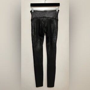 Spanx Black  Coated Leggings